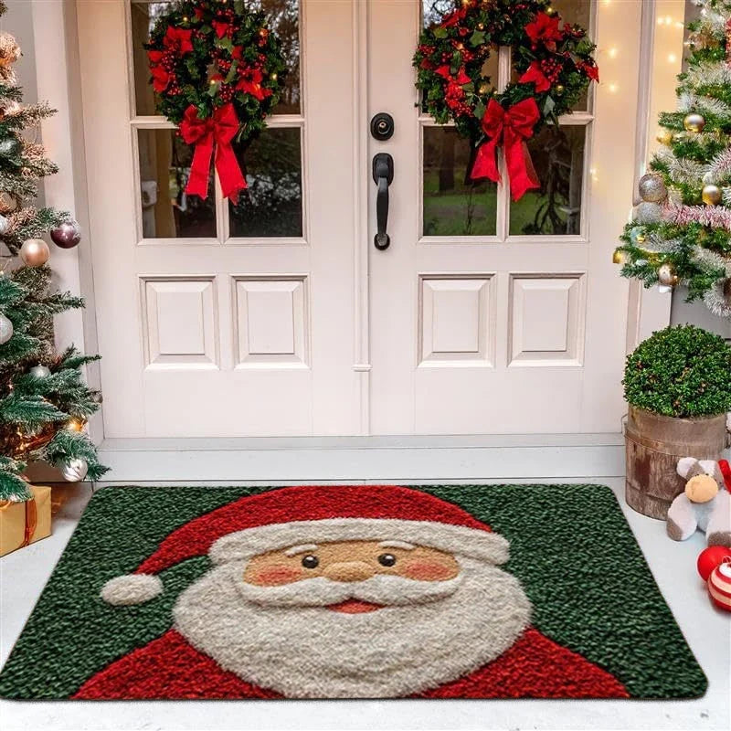 Non-Slip Christmas Doormat - 40x60cm Festive Santa & Snowman Indoor Welcome Mat 5