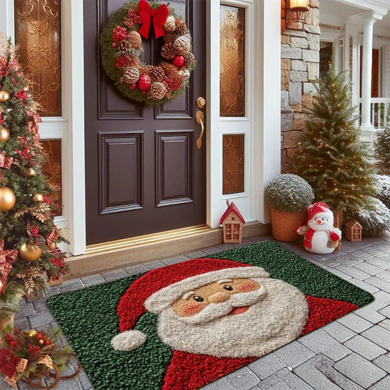 Non-Slip Christmas Doormat - 40x60cm Festive Santa & Snowman Indoor Welcome Mat 6