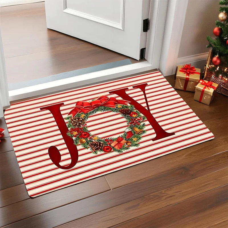 Non-Slip Christmas Doormat - 40x60cm Festive Santa & Snowman Indoor Welcome Mat 8