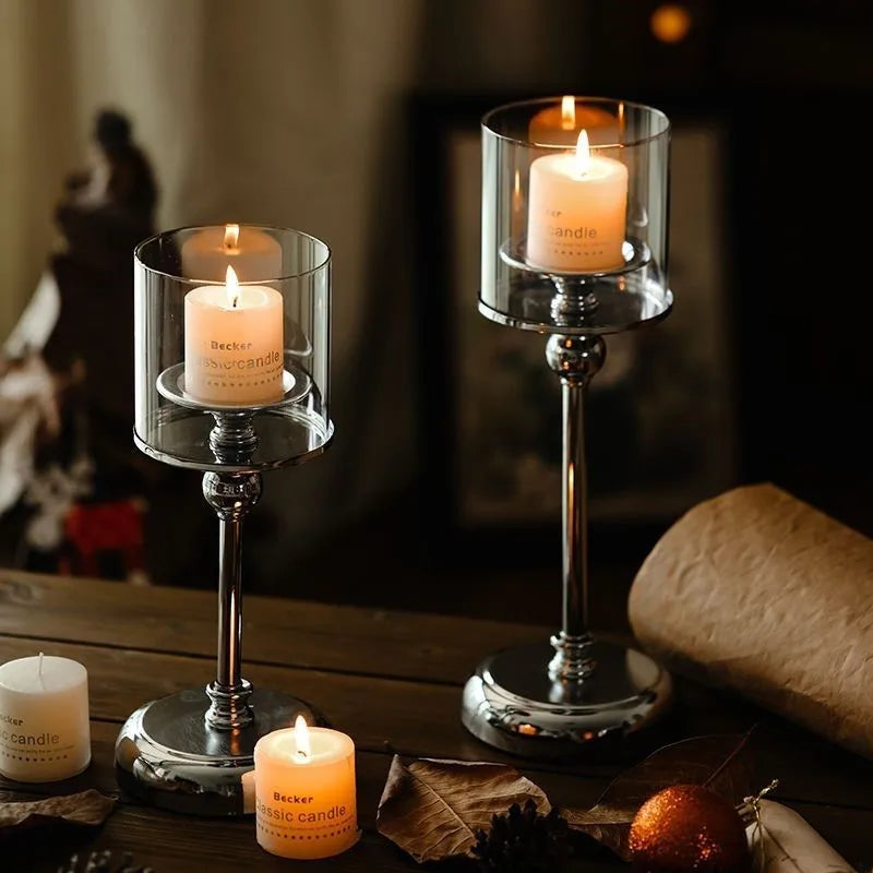 Nora Gold Candle Holder - Nordic Metal, Versatile Design 4