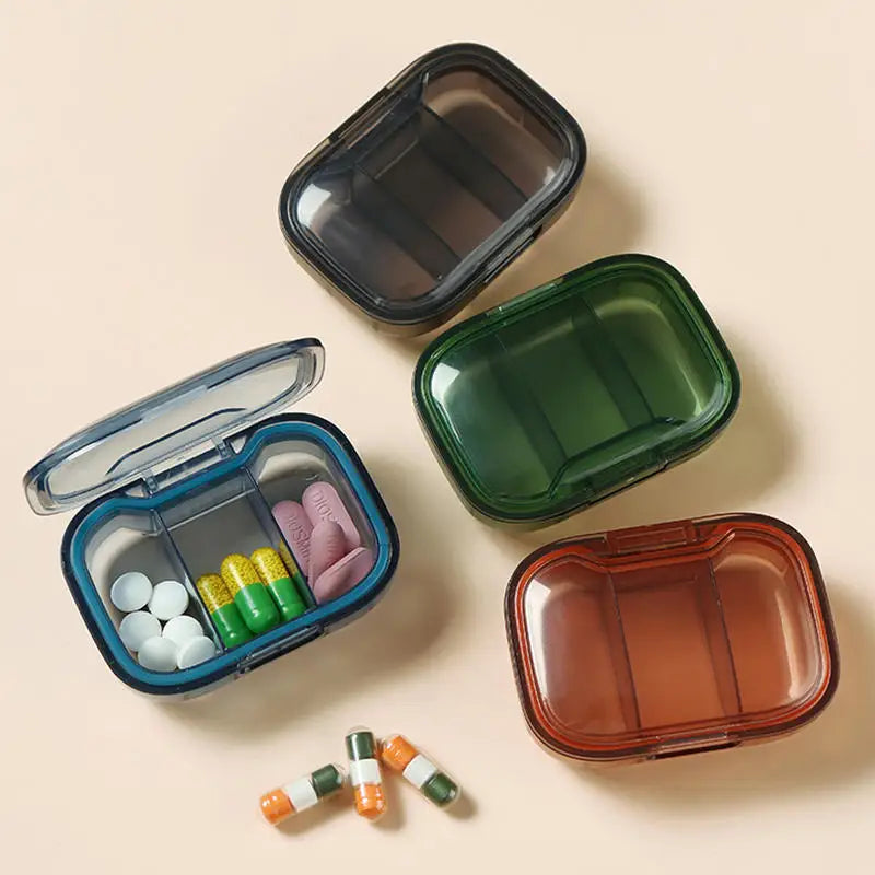 Paxen Pill Organizer - Compact Travel Case, Multiple Compartments 3