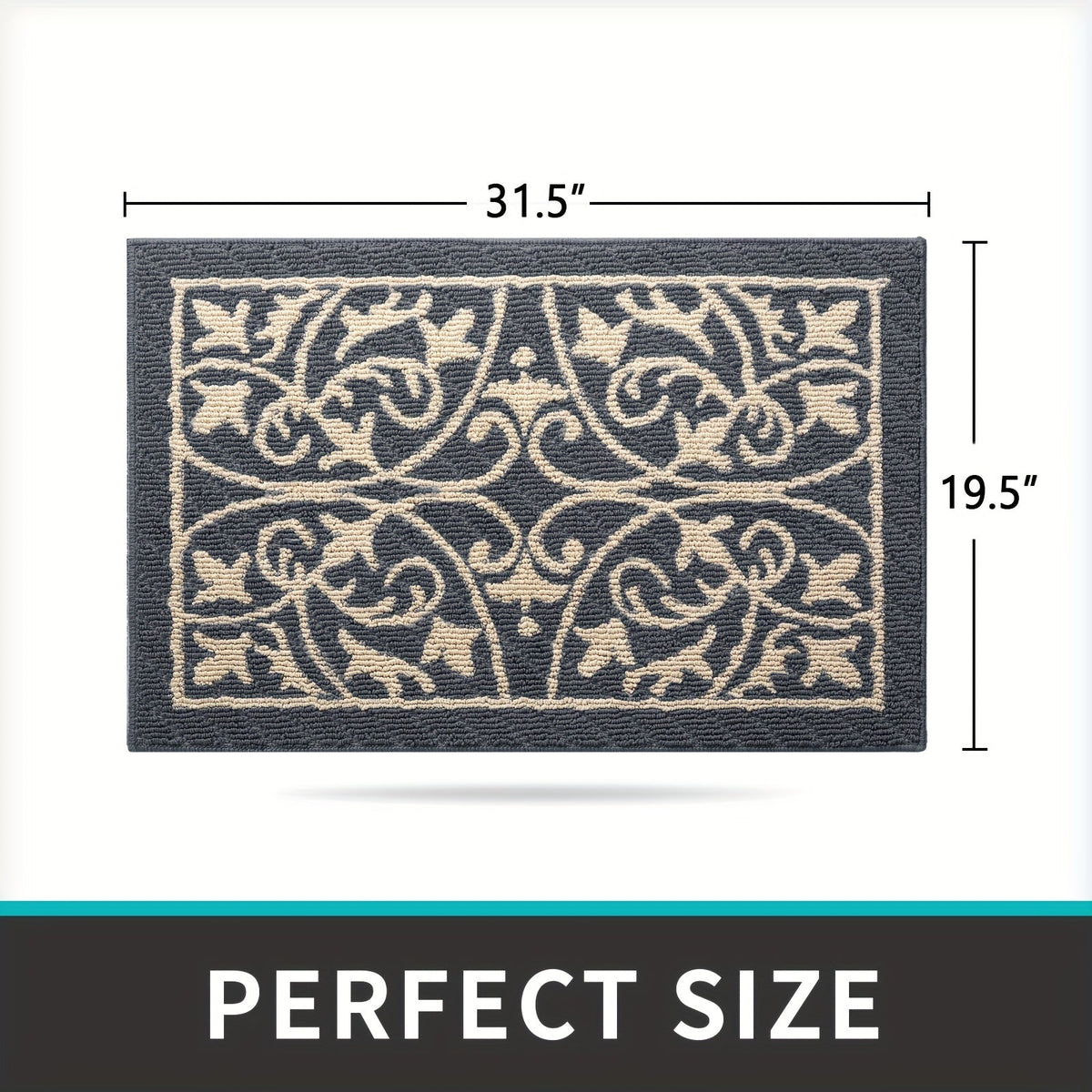 Pura Indoor Mat - Non-Slip, Washable Design for Entryways 2