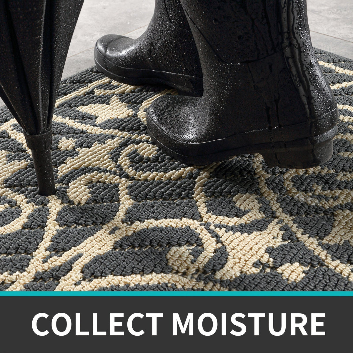 Pura Indoor Mat - Non-Slip, Washable Design for Entryways 5