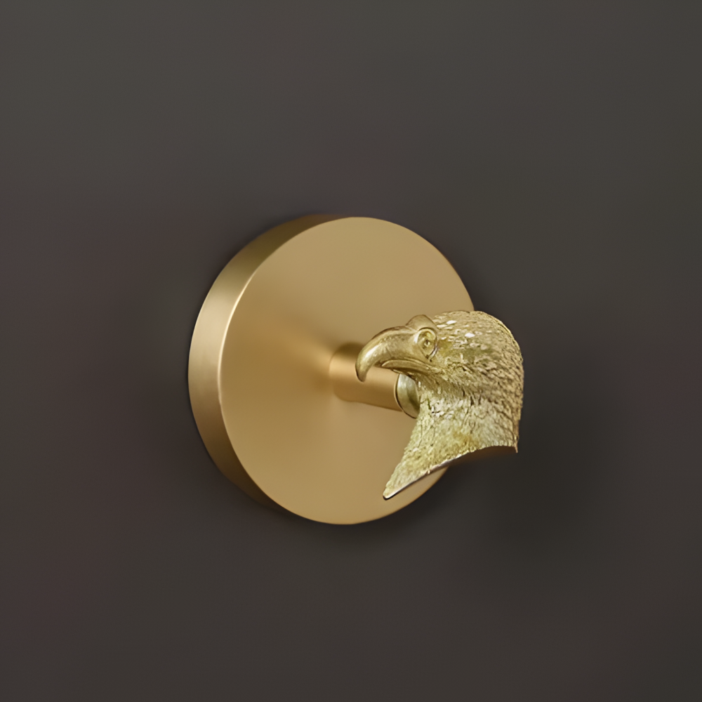 Raven Coat Hook - Decorative Copper, Animal Design Wall Hook 20