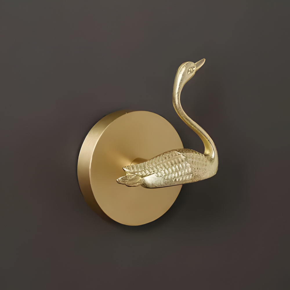 Raven Coat Hook - Decorative Copper, Animal Design Wall Hook 24
