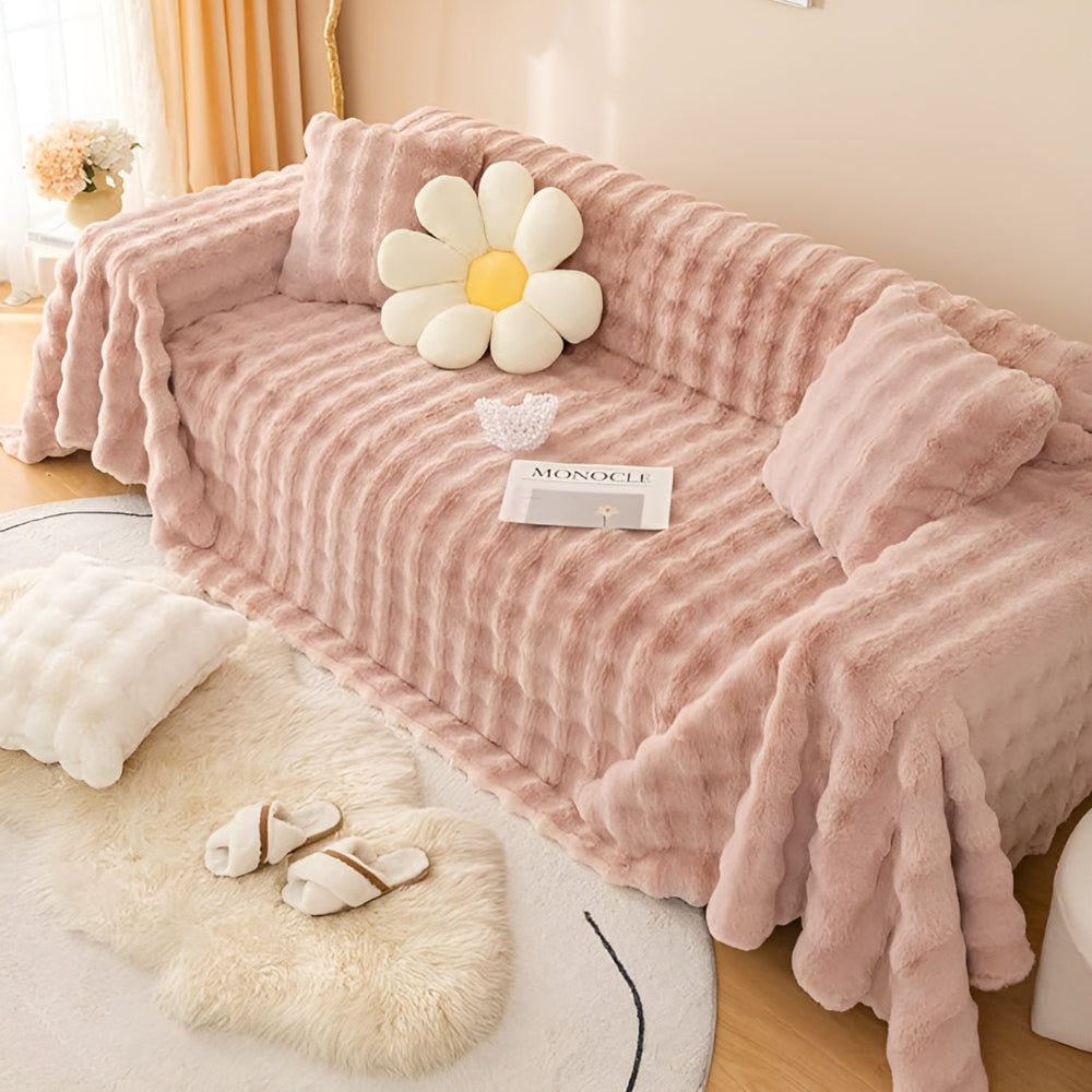 Ravine Faux Fur Blanket - Soft Touch, Modern Design 8