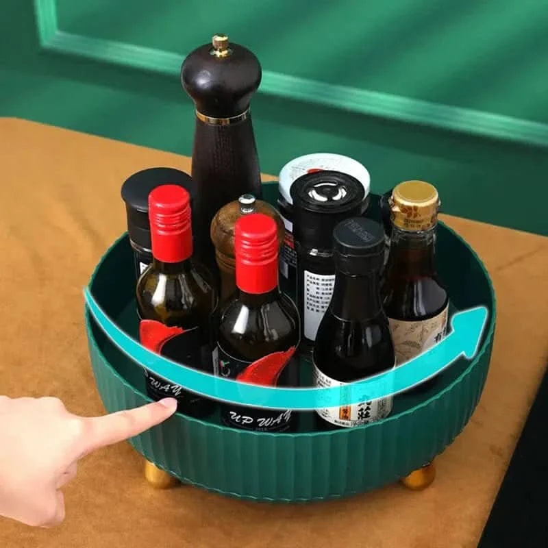 Roto Lazy Susan Turntable - High-Quality Plastic, Space-Saving Organizer 4