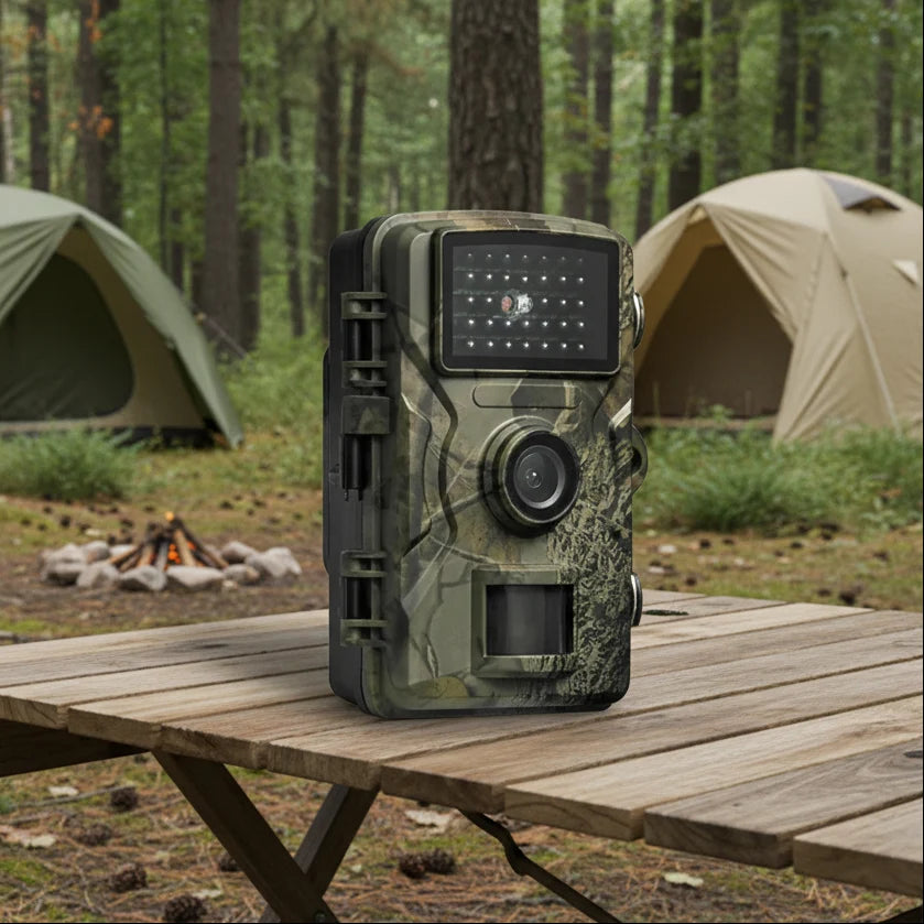 Rugged Trail Camera - 12 MP, 1080P HD Video, Infrared Night Vision, Weatherproof IP66 for Wildlife Monitoring 0