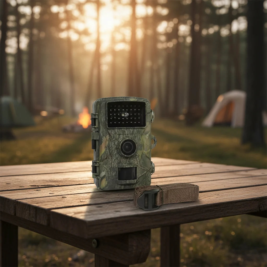 Rugged Trail Camera - 12 MP, 1080P HD Video, Infrared Night Vision, Weatherproof IP66 for Wildlife Monitoring 1