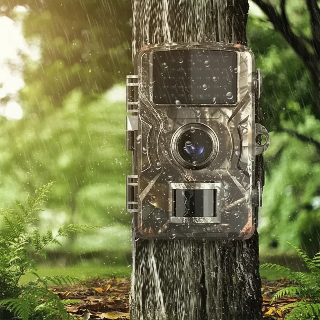 Rugged Trail Camera - 12 MP, 1080P HD Video, Infrared Night Vision, Weatherproof IP66 for Wildlife Monitoring 3