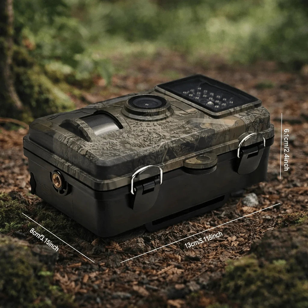 Rugged Trail Camera - 12 MP, 1080P HD Video, Infrared Night Vision, Weatherproof IP66 for Wildlife Monitoring 6