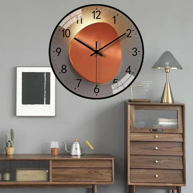 QuietAura Clock - Wall Clock - Classic Style - Silent Timekeeping