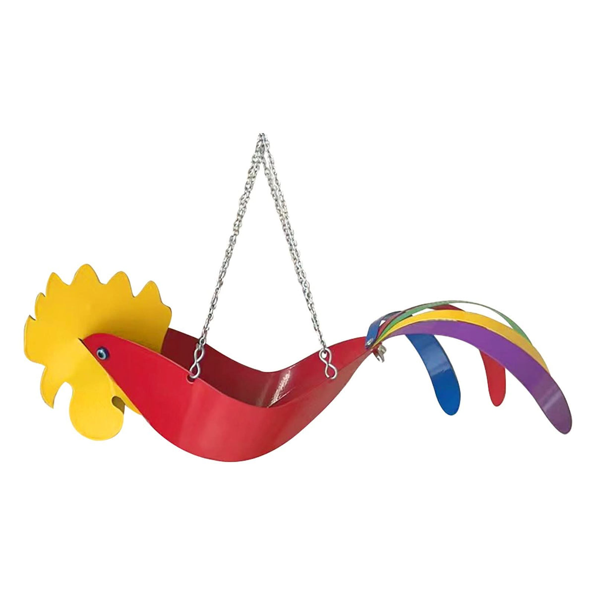 FeatherBloom – Colorful Hanging Planter – Decorative Garden Accent