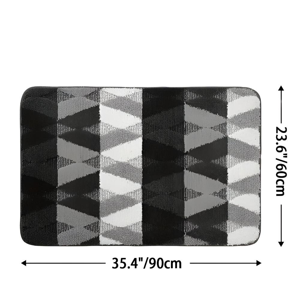Sable Area Rug - Washable Microfiber, Non-Slip Geometric Design 10