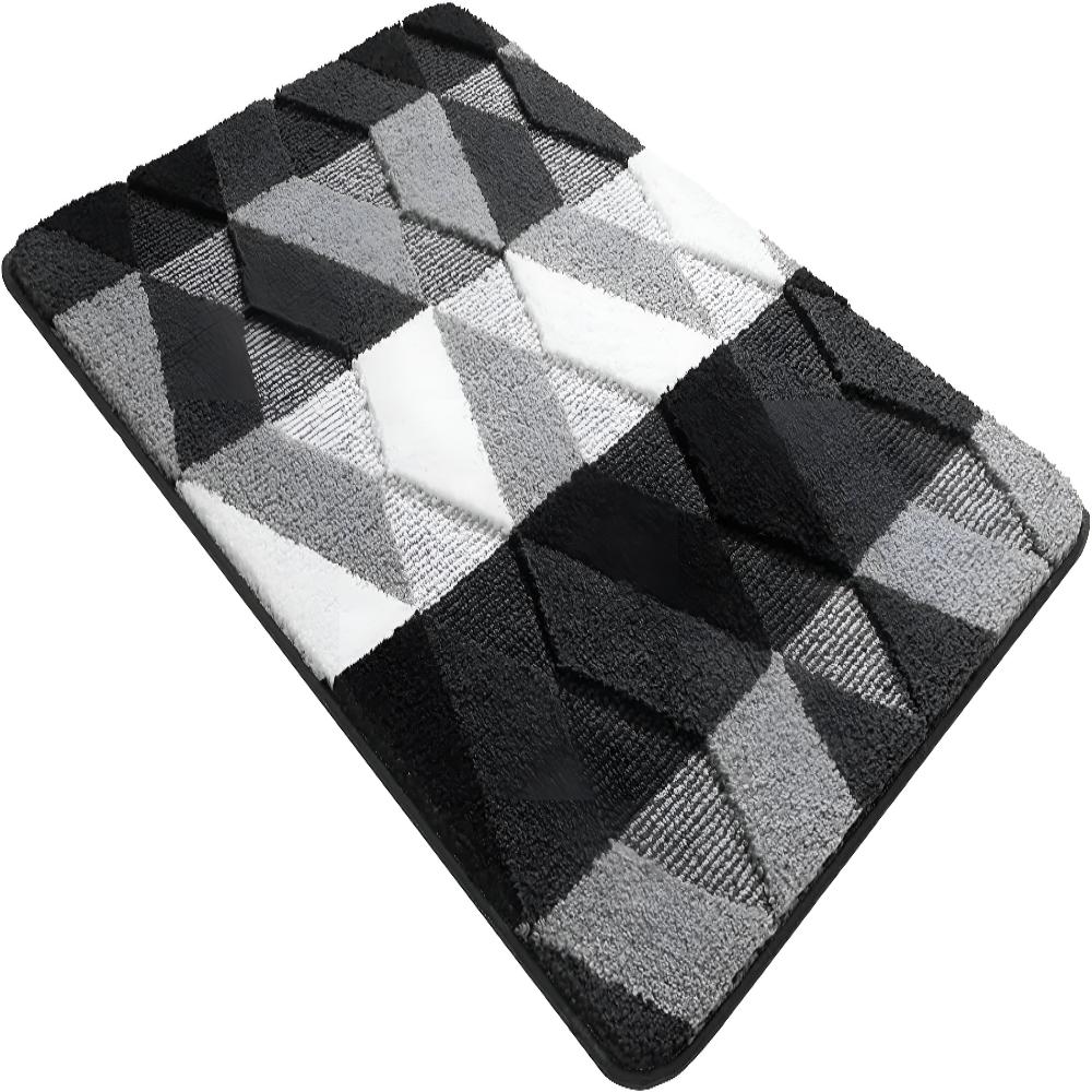 Sable Area Rug - Washable Microfiber, Non-Slip Geometric Design 2