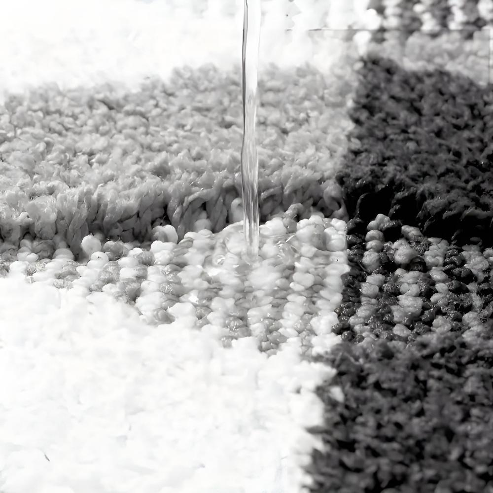 Sable Area Rug - Washable Microfiber, Non-Slip Geometric Design 3