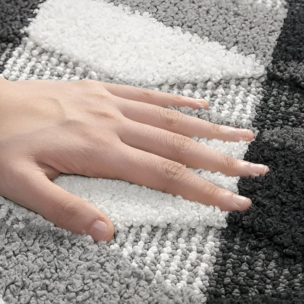 Sable Area Rug - Washable Microfiber, Non-Slip Geometric Design 5
