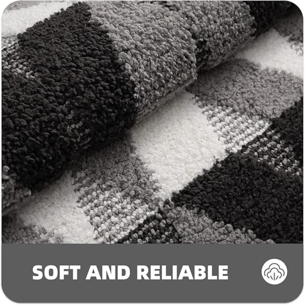 Sable Area Rug - Washable Microfiber, Non-Slip Geometric Design 7
