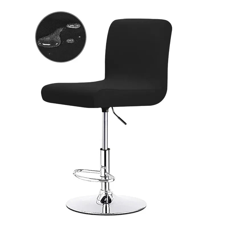 Sable Bar Stool Cover - Universal Stretch Fabric, Elegant Design 0