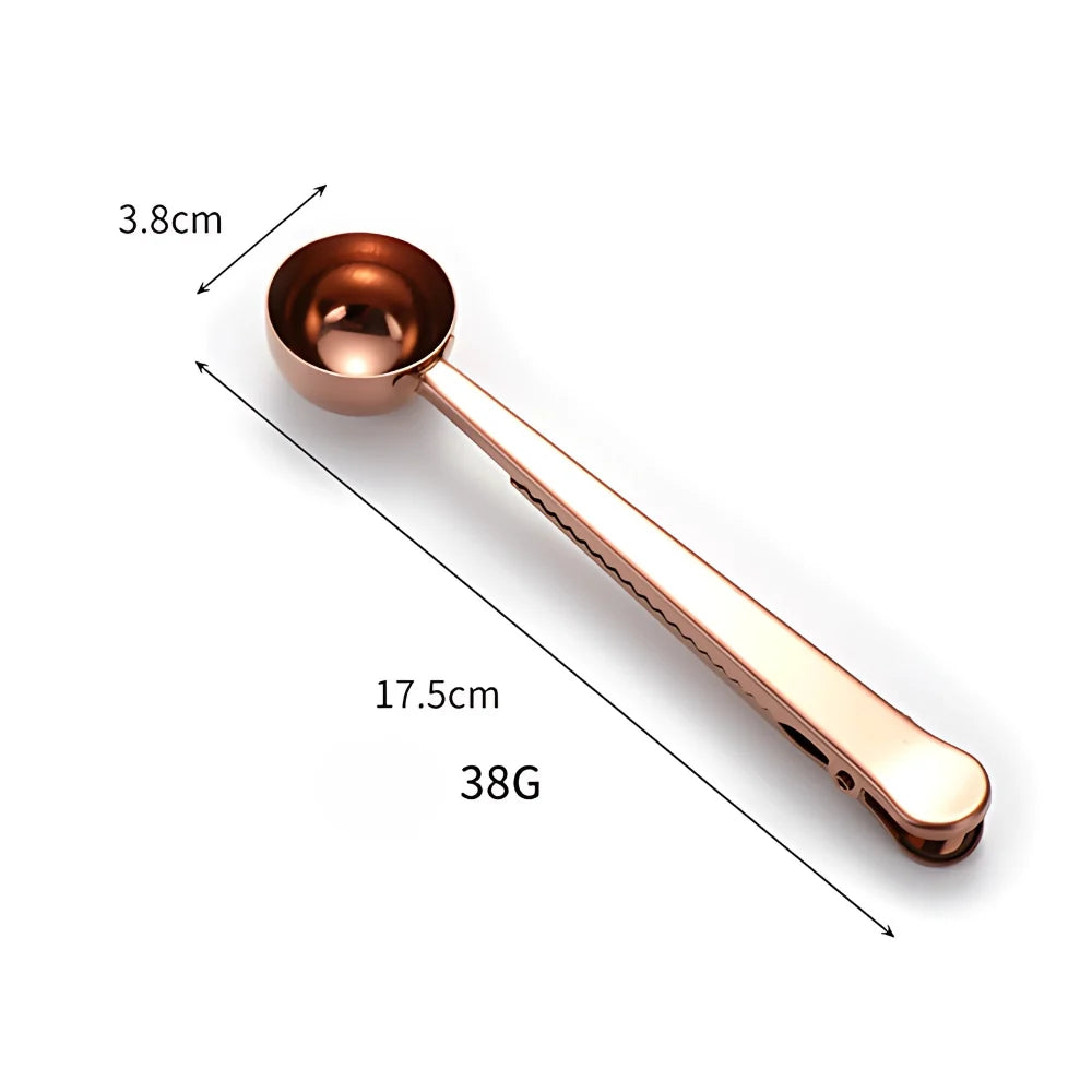 Sable Seal Coffee Scoop - Stainless Steel, Dual-Function Design 0