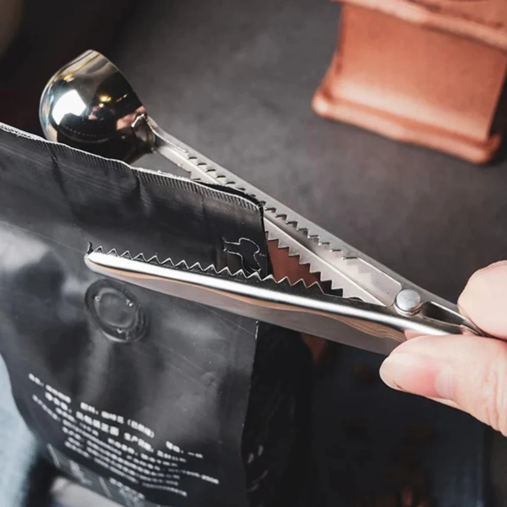 Sable Seal Coffee Scoop - Stainless Steel, Dual-Function Design 3