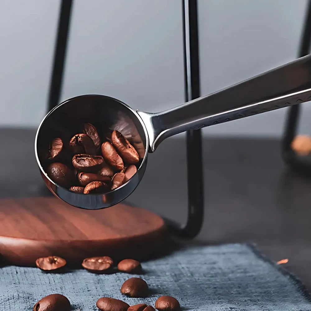 Sable Seal Coffee Scoop - Stainless Steel, Dual-Function Design 4