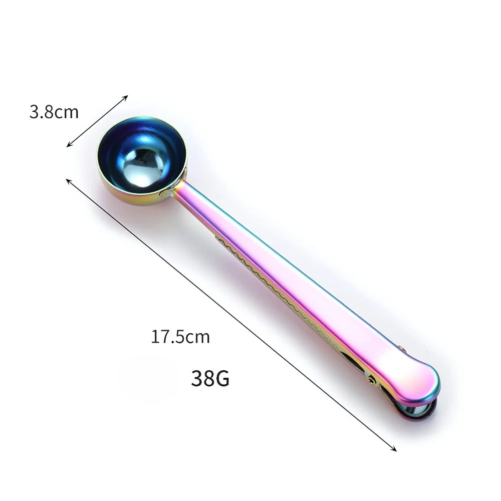 Sable Seal Coffee Scoop - Stainless Steel, Dual-Function Design 7