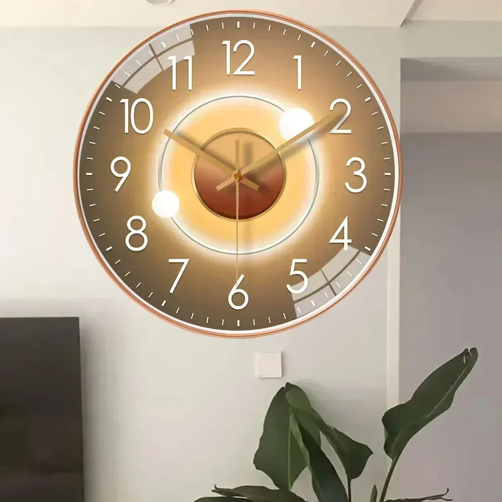 QuietAura Clock - Wall Clock - Classic Style - Silent Timekeeping