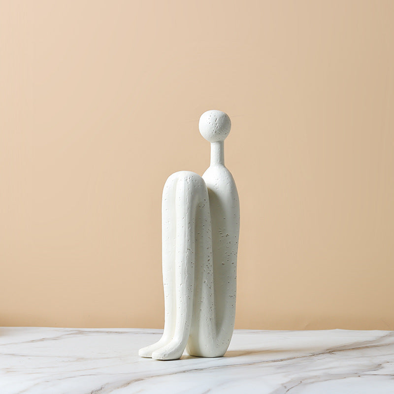Sculptura Modern Bookends - White Porcelain, Decorative Sculptural Design 9