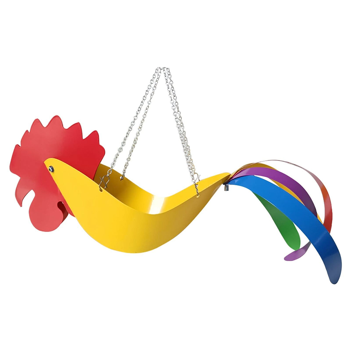 FeatherBloom – Colorful Hanging Planter – Decorative Garden Accent