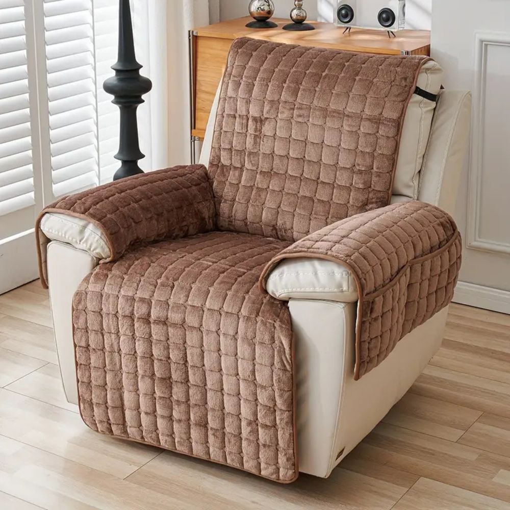 Sierra Recliner Cover - Microfiber Blend, Non-Slip Fit, Pet Friendly 1