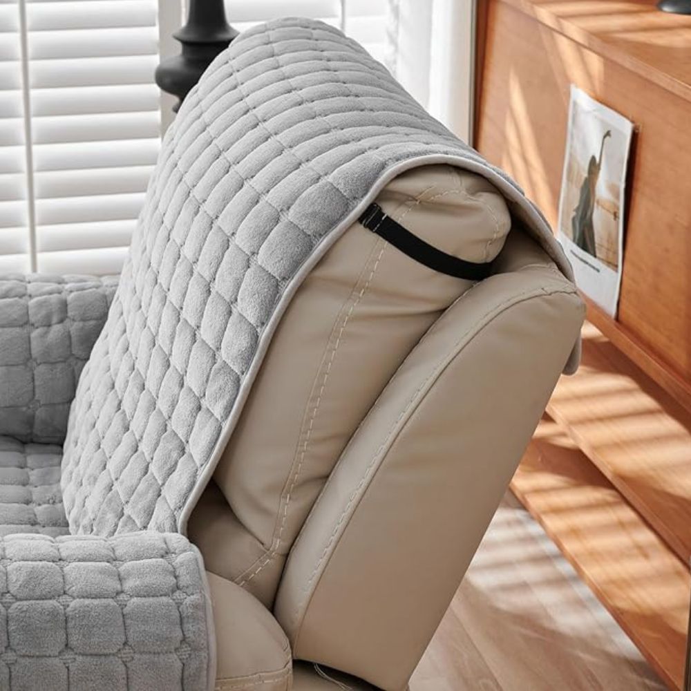 Sierra Recliner Cover - Microfiber Blend, Non-Slip Fit, Pet Friendly 4