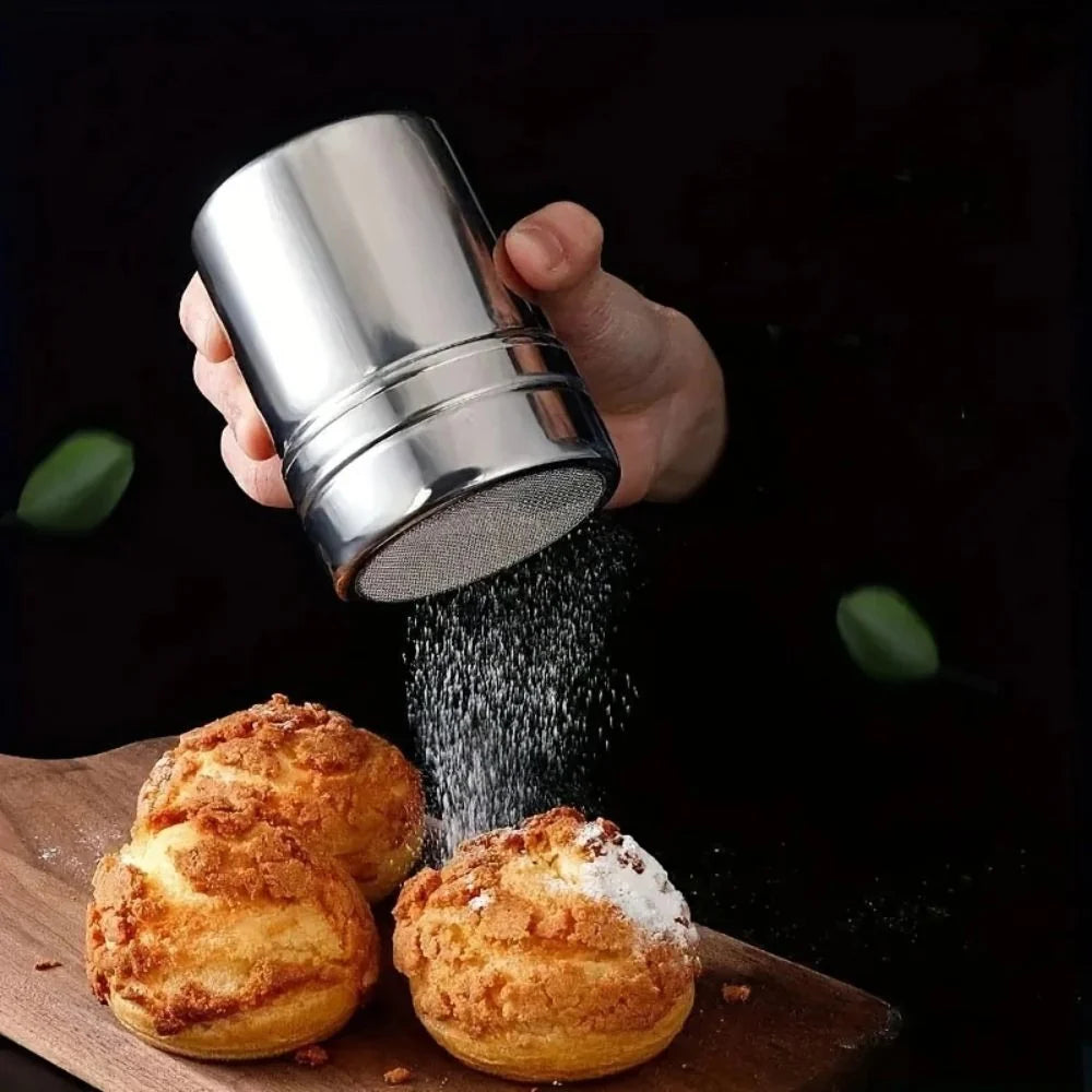 Silvara Powder Sugar Shaker - Stainless Steel, Fine Mesh Design 0