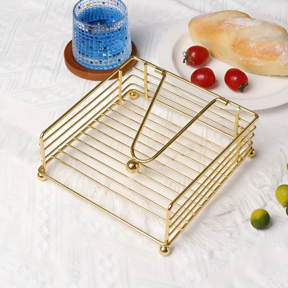 Sleek Napkin Holder for Table - Durable Iron, Modern Design 2