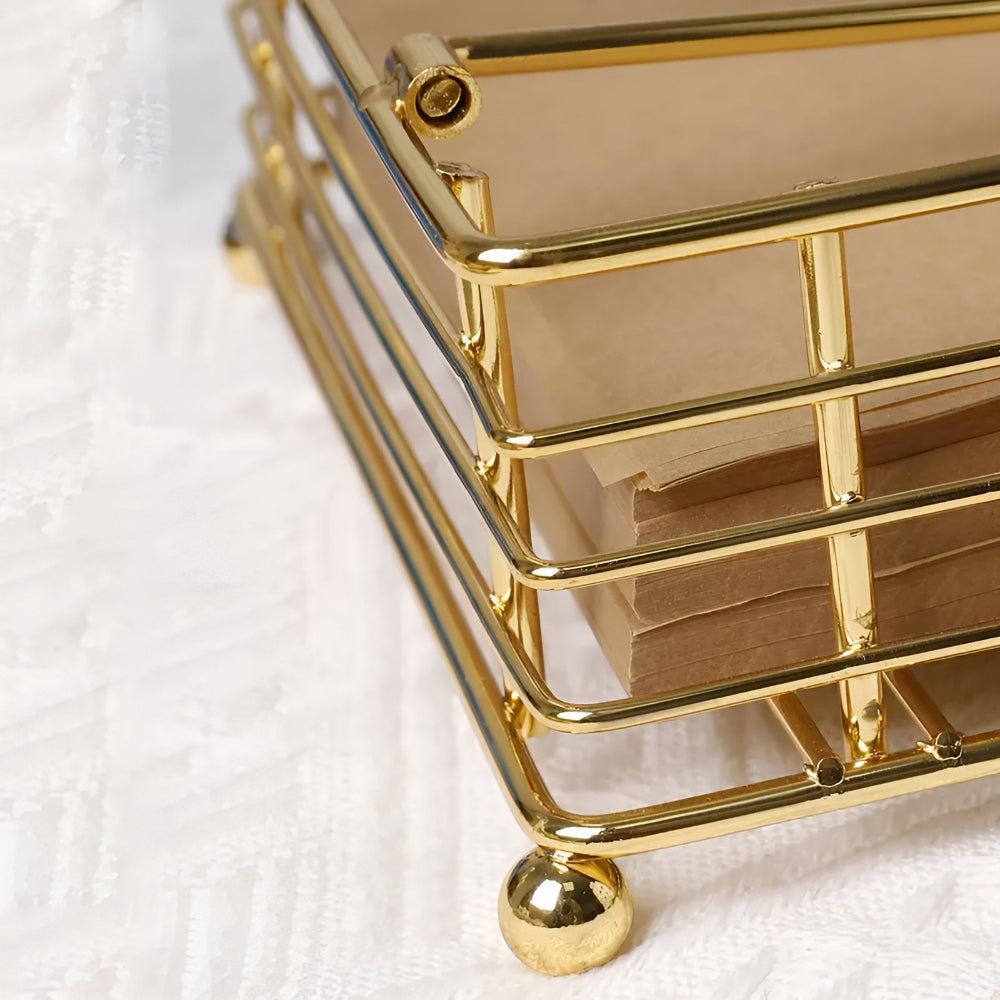 Sleek Napkin Holder for Table - Durable Iron, Modern Design 7
