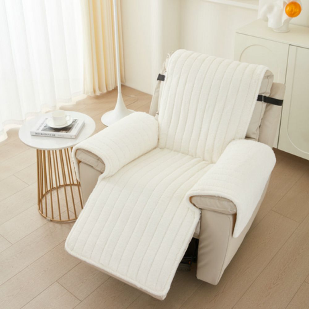 Sleek Recliner Cover - Microfiber Blend, Non-Slip Design 3