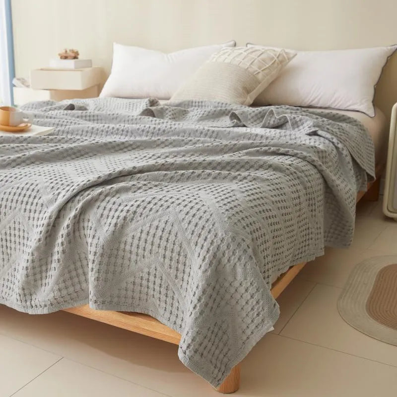 Soft Cotton Muslin Throw Blanket - Lightweight, Scandinavian Style, Multiple Colors & Sizes 12