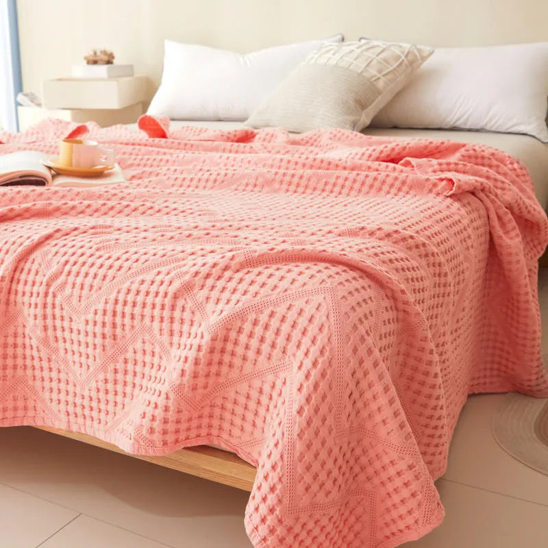 Soft Cotton Muslin Throw Blanket - Lightweight, Scandinavian Style, Multiple Colors & Sizes 13