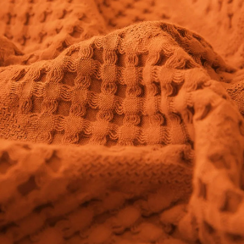 Soft Cotton Muslin Throw Blanket - Lightweight, Scandinavian Style, Multiple Colors & Sizes 5