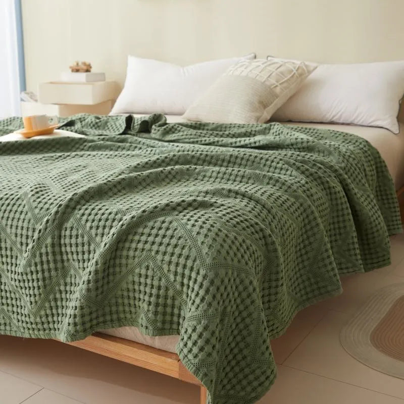 Soft Cotton Muslin Throw Blanket - Lightweight, Scandinavian Style, Multiple Colors & Sizes 7