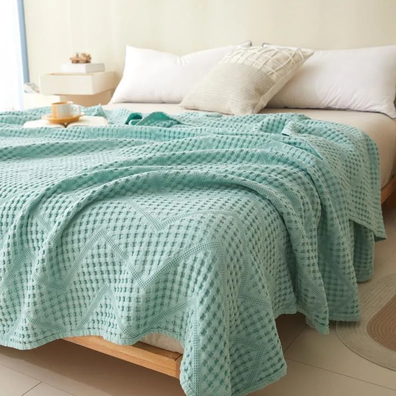 Soft Cotton Muslin Throw Blanket - Lightweight, Scandinavian Style, Multiple Colors & Sizes 8