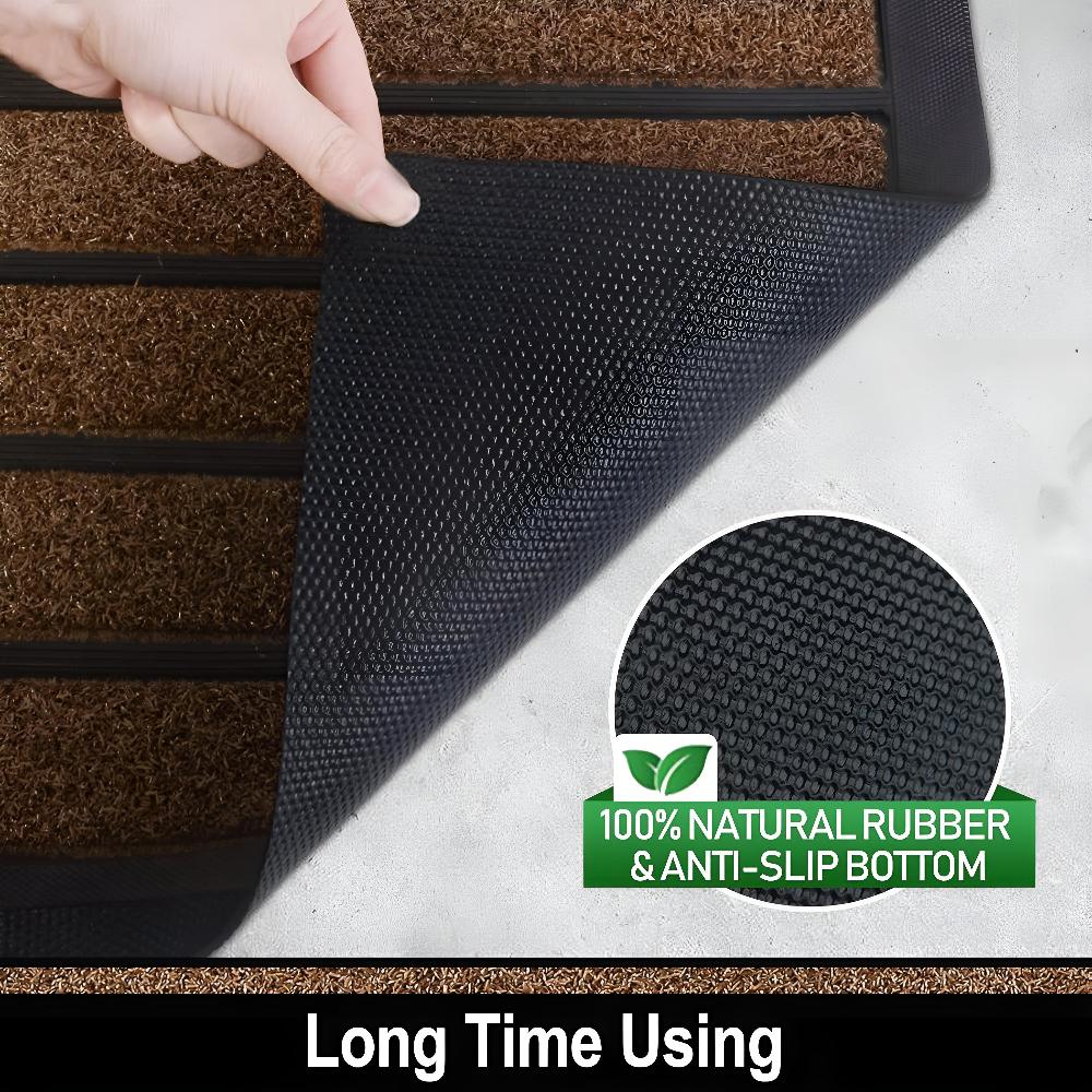 Strive Welcome Mat - Durable Rubber and Grass Fiber, Non-Slip 5