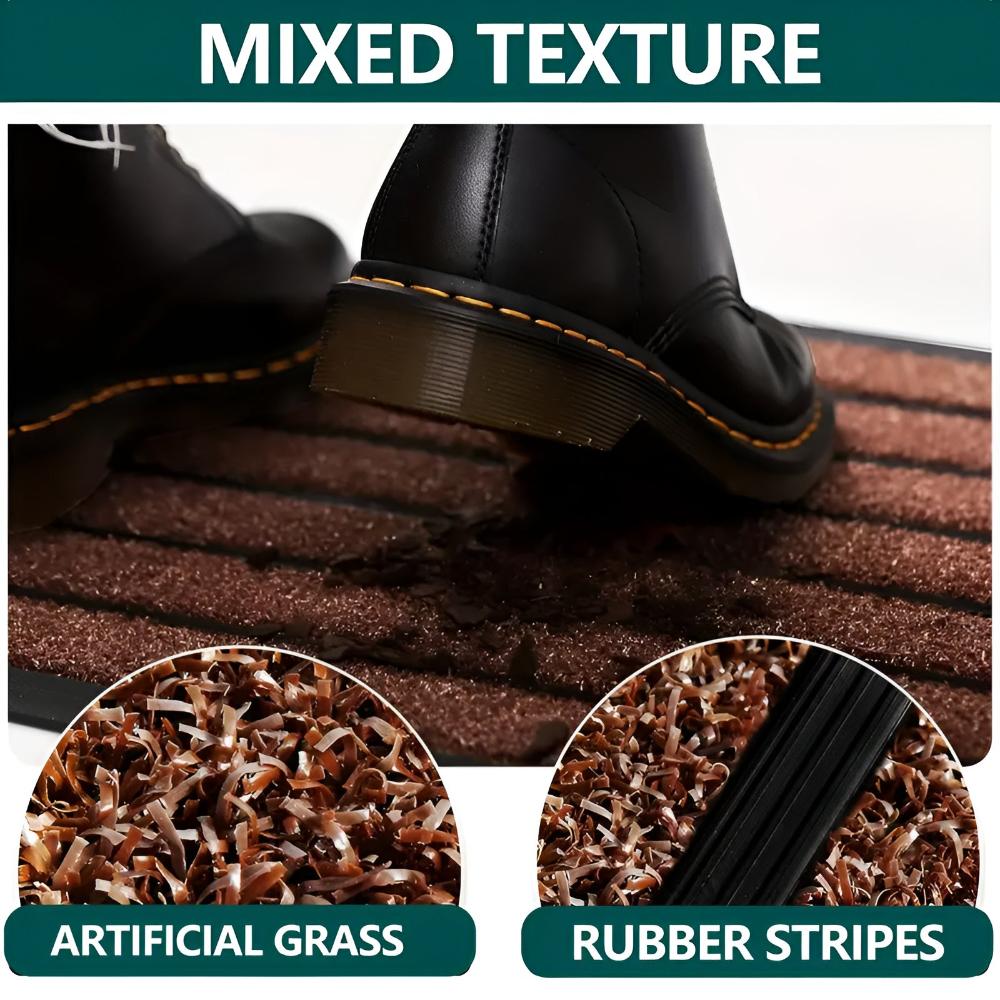 Strive Welcome Mat - Durable Rubber and Grass Fiber, Non-Slip 8