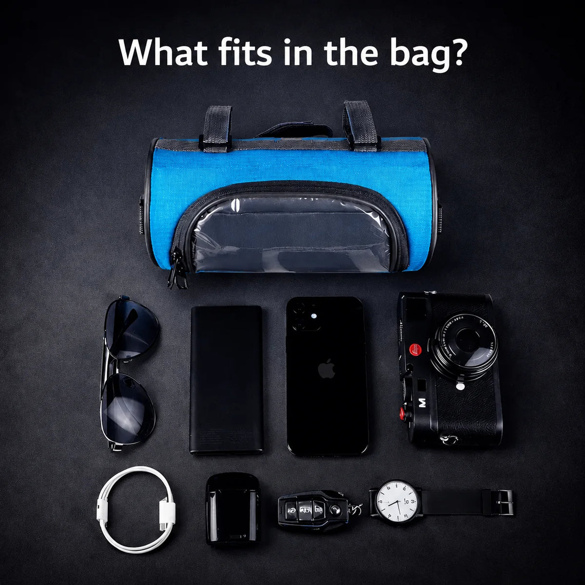 Tourix Handlebar Bag - Nylon with Touchscreen Phone Compartment 3