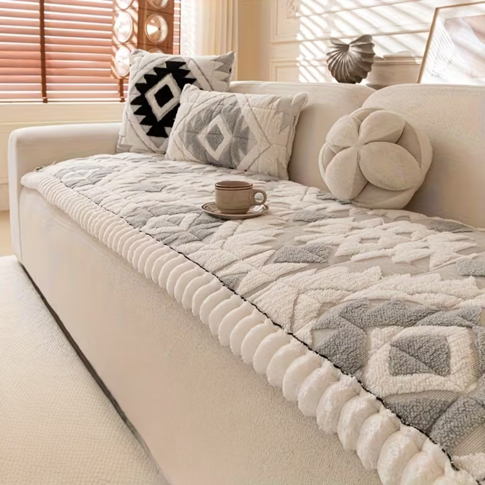 Tundra Couch Cover - Thick Quilted Plush, Pet-Friendly Protection 3