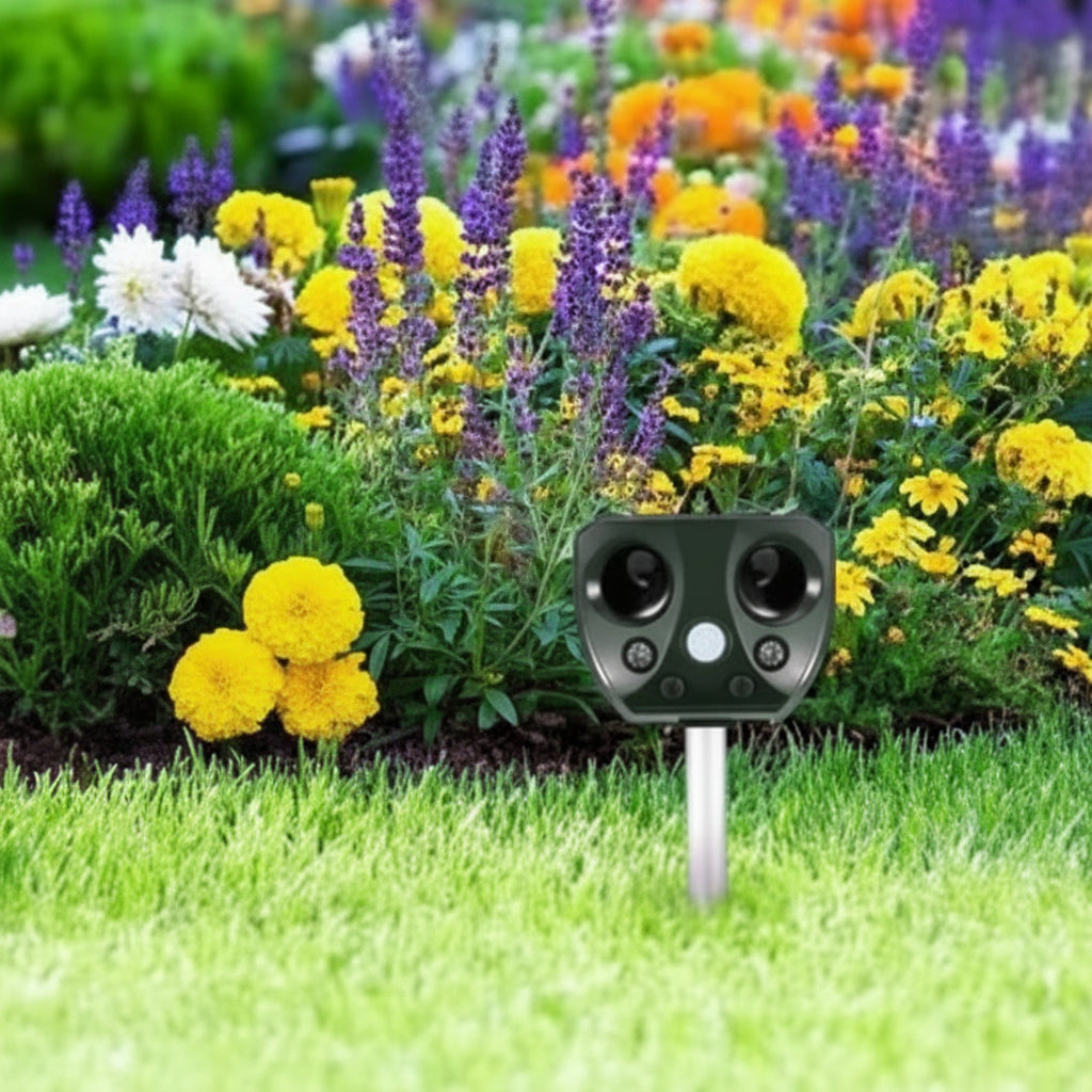 SilentGuard Repeller - Ultrasonic Pest Repeller - Outdoor Style - Motion Sensor