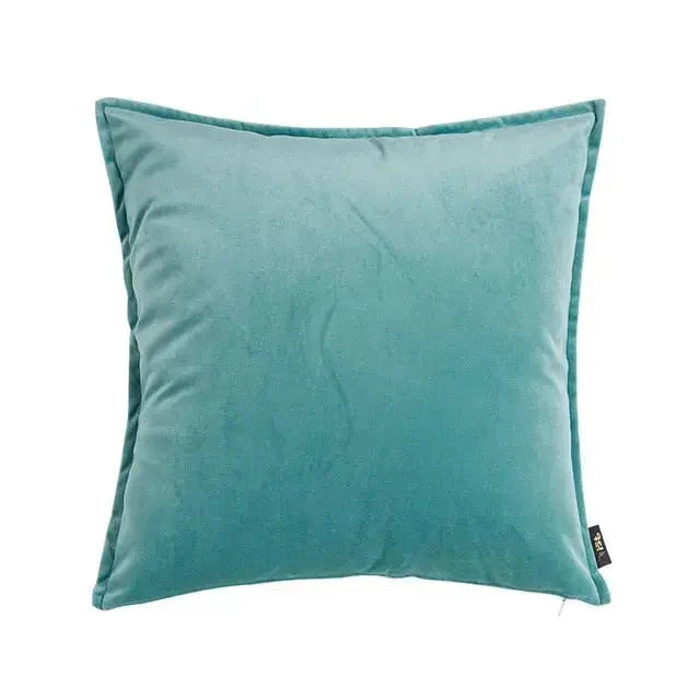 Velvet Cushion Cover with Flannel Edge - Soft Luxe Fabric, European Design, Multiple Sizes for Couch & Sofa 12