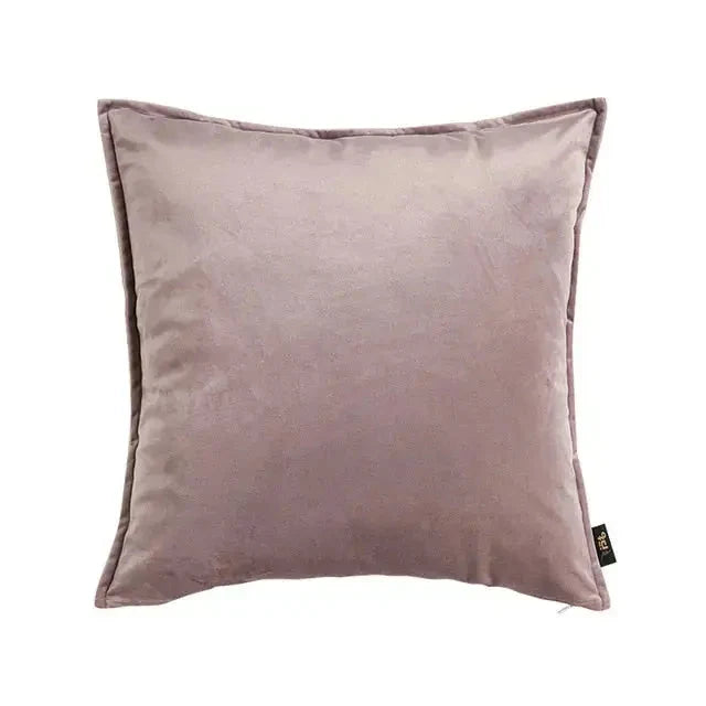 Velvet Cushion Cover with Flannel Edge - Soft Luxe Fabric, European Design, Multiple Sizes for Couch & Sofa 17
