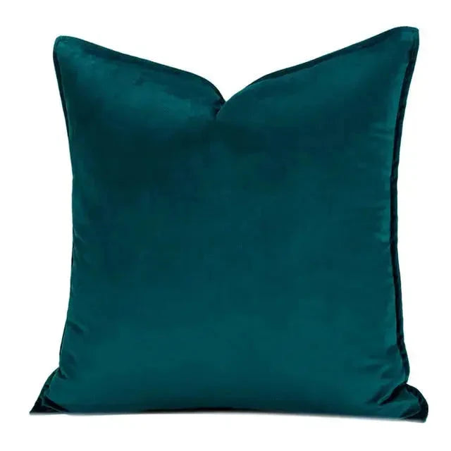 Velvet Cushion Cover with Flannel Edge - Soft Luxe Fabric, European Design, Multiple Sizes for Couch & Sofa 5