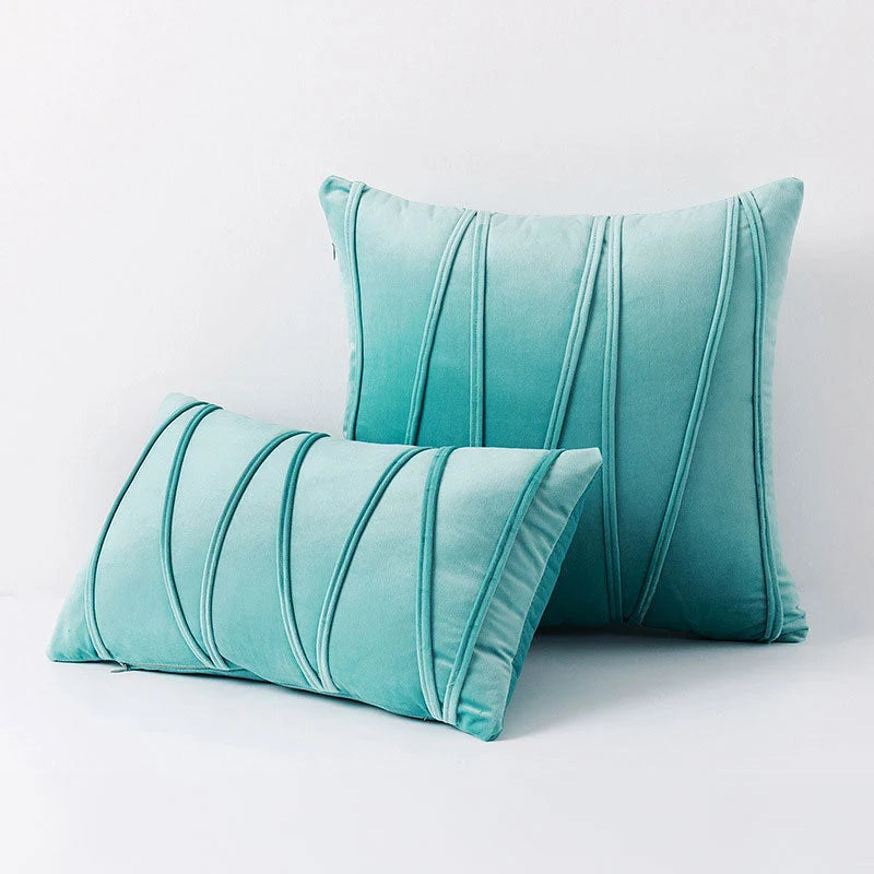 Velvet Decorative Pillow Covers - Luxury Polyester, Elegant Design, Multiple Sizes, 12 Colors 12